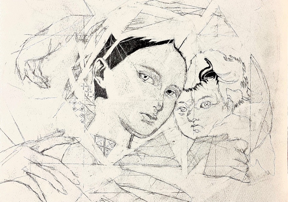 いなくなった頬杖をつく天使